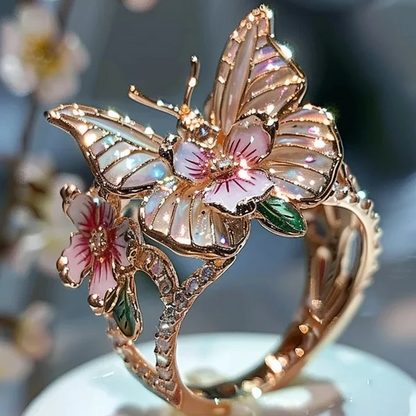 Butterfly flower ring | Bowlift