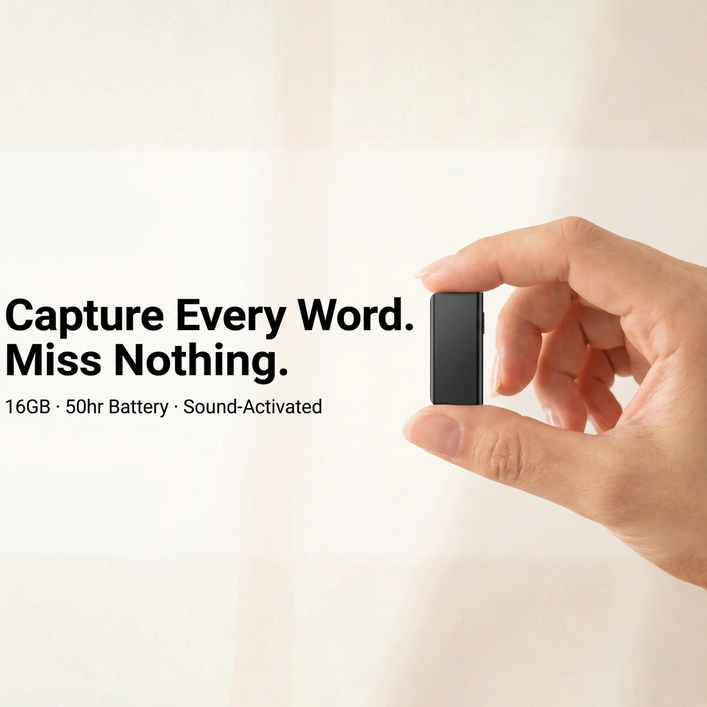 BowLift | Miniature Voice Recorder – Small, Discreet, and Powerful Audio Capture | Perfect for Stealth Recording and Voice Activation