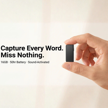 BowLift | Miniature Voice Recorder – Small, Discreet, and Powerful Audio Capture | Perfect for Stealth Recording and Voice Activation