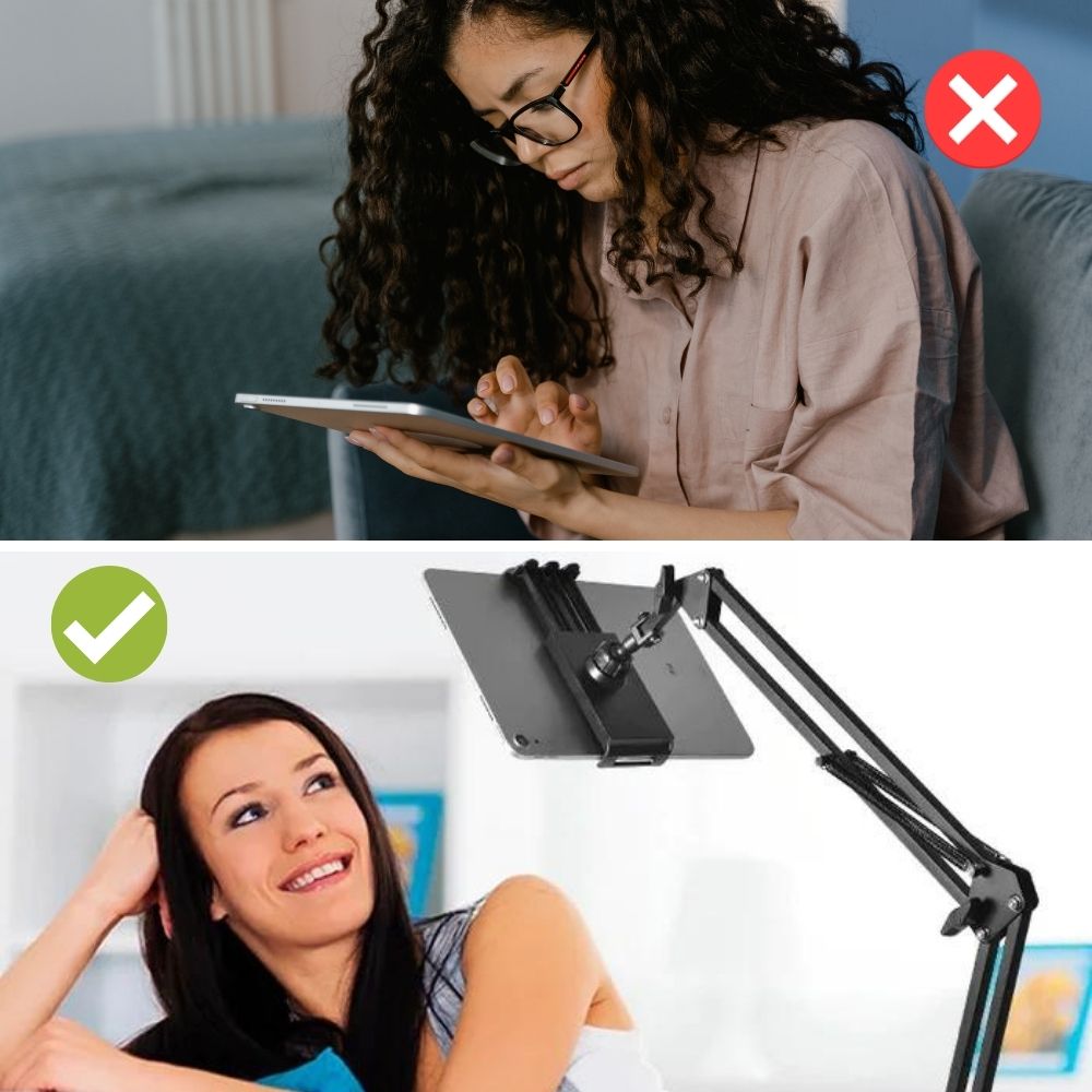 BowLift | Bettina – Adjustable Tablet Holder Stand for Bed, Desk & Couch | Ergonomic & Universal Fit