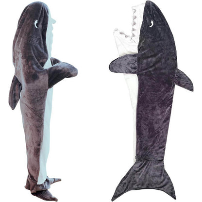 Plush Shark Blanket Hoodie – Comfortable wearable blanket