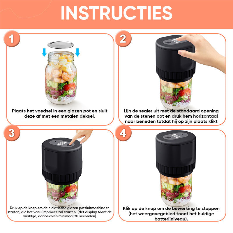 Skanto | Vacuum Sealer for Mason Jars
