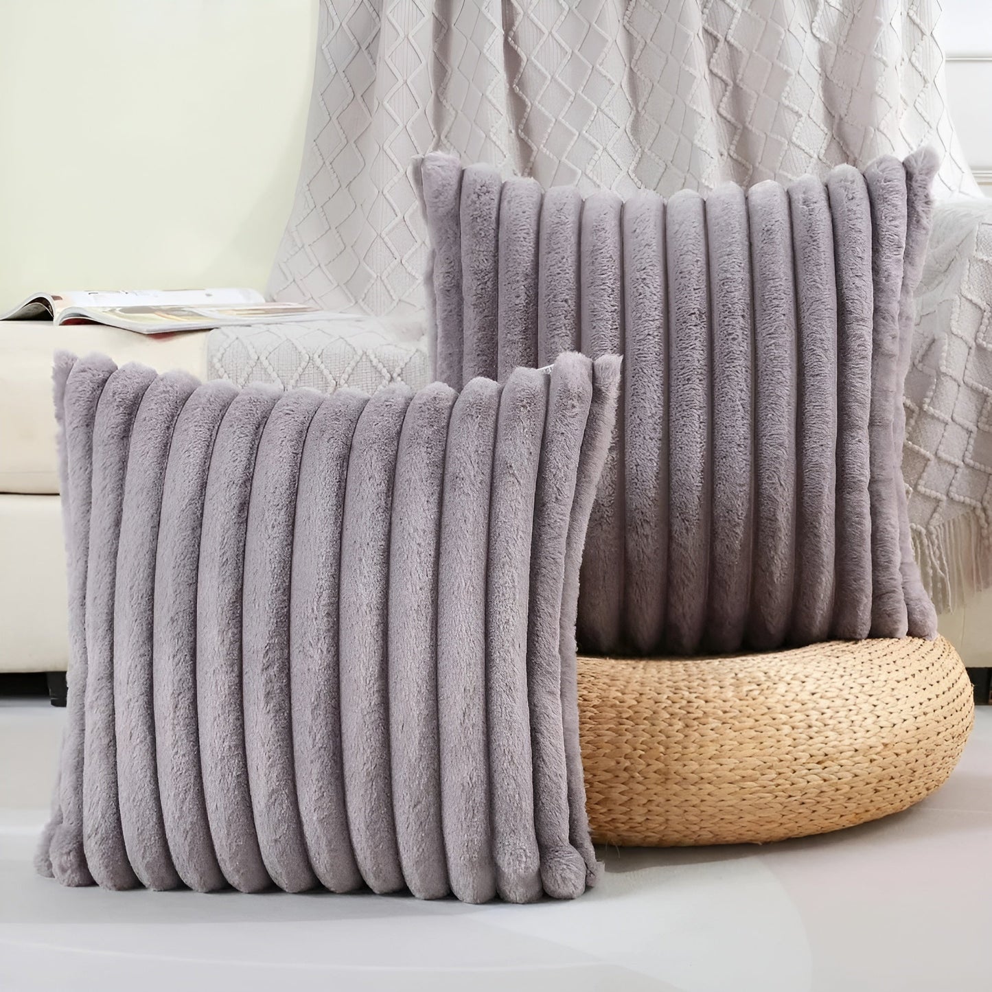 Soft decorative cushion cover – cozy and comfortable | Ideal for sofa and bed | Karnz