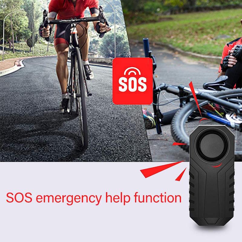 Wireless theft alarm system for bicycles