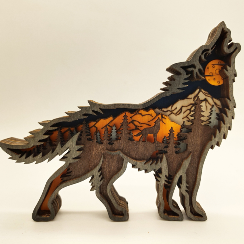 3D Creative Wooden Animal Carving Handcraft Gift | Bowlift