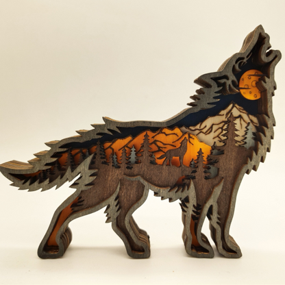 3D Creative Wooden Animal Carving Handcraft Gift | Bowlift
