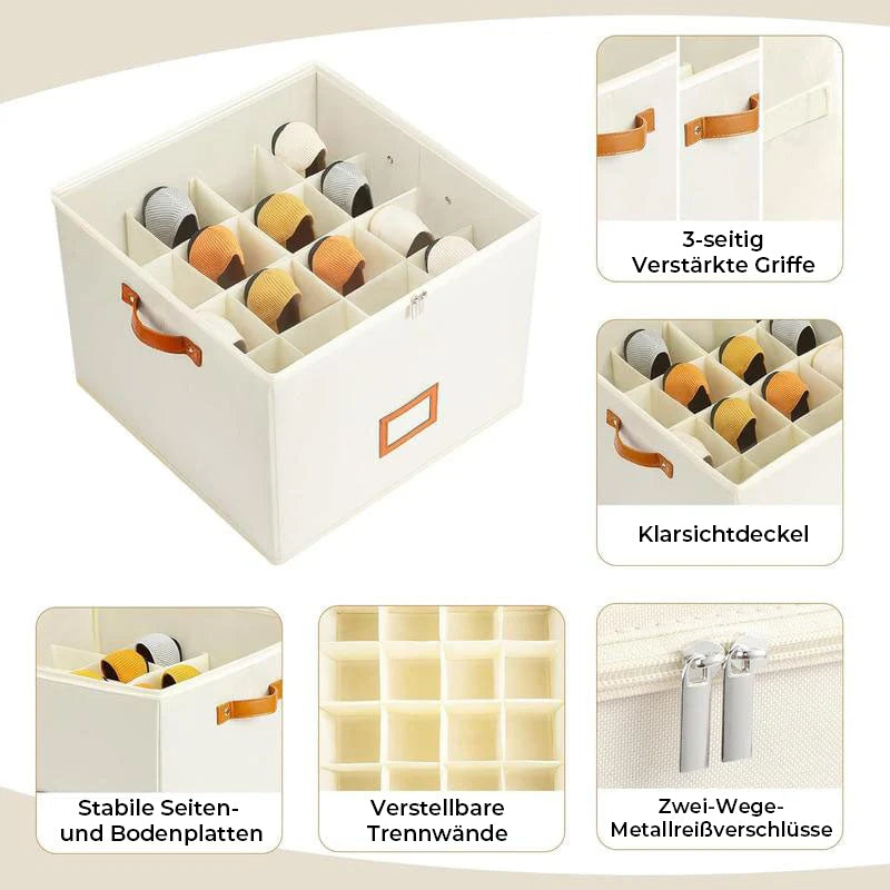 BowLift | Collapsible Shoe Organizer Box with Transparent Lid