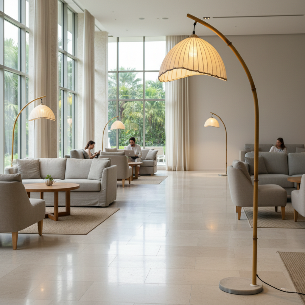 Takumi Natural Bamboo Floor Lamp