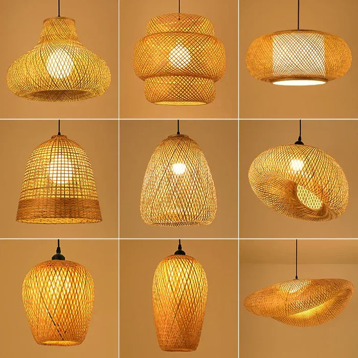 Skanto | Handmade Rattan Pendant Lamp - RayaLight