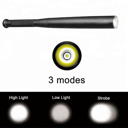 BowLift | Baseball Bat Shaped LED Flashlight | Aluminum Alloy, 3 Lighting Modes | Emergency & Utility Use