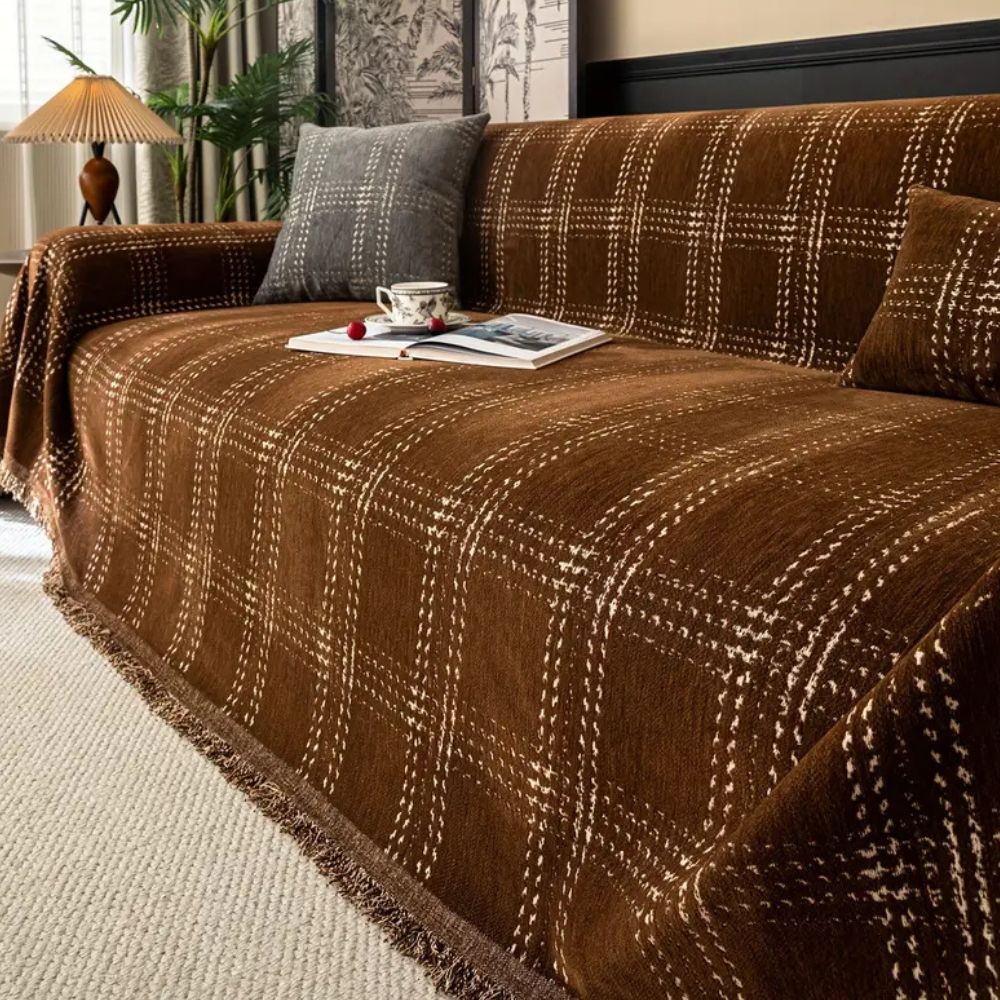 Skanto | Chesterfield Plaid Sofa Cover