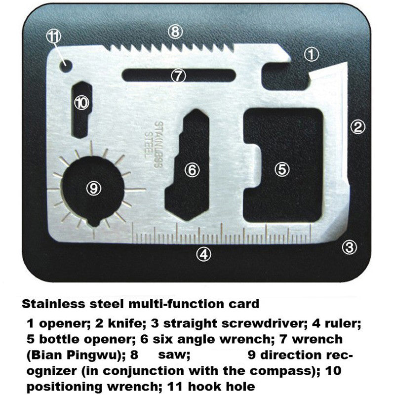 BowLift | Portable SOS survival kit with 8 tools