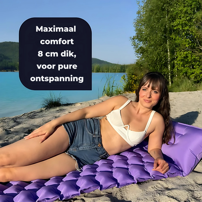 Skanto | AirLite Self-Inflating Sleeping Pad – Lightweight, Compact & 10 cm Thick Comfort