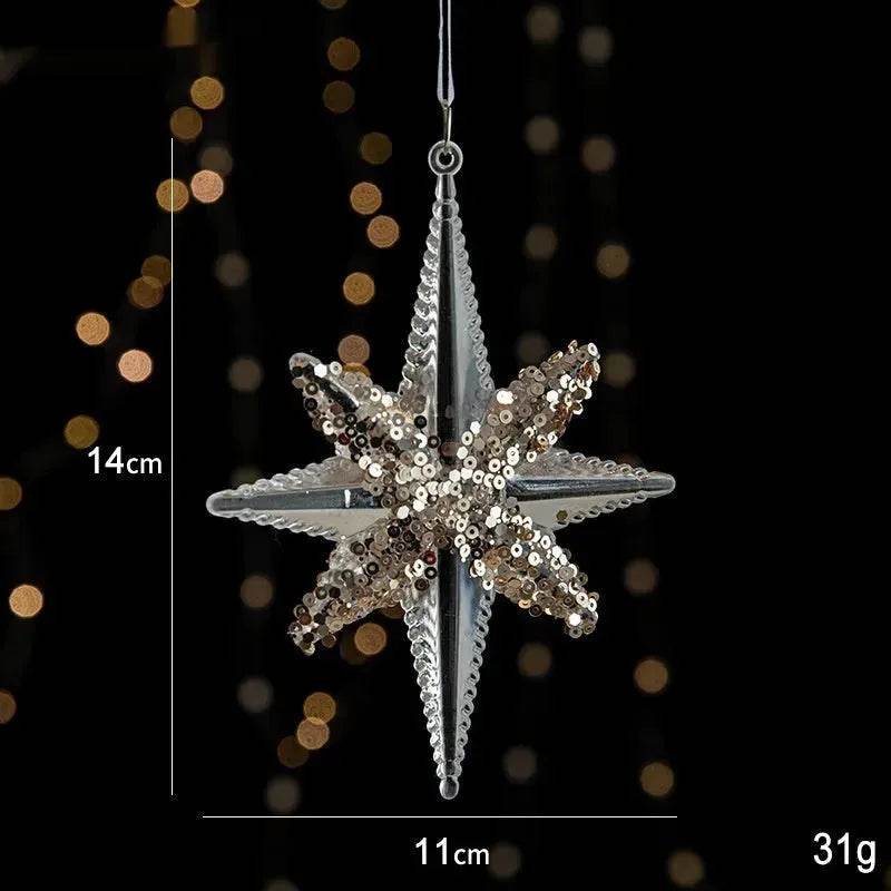 Skanto | Christmas Decorations Sequins Acrylic Transparent Pendant