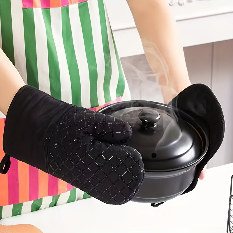 Skanto Skanto | Buy 1 Get 1 Free - 2pc Extra Thick Silicone Oven Gloves and Pot Holders Set - Premium Heat Protection, Non-Slip Grip, Fast Cooling - Perfect for Safe Baking, Cooking, Kitchen Use