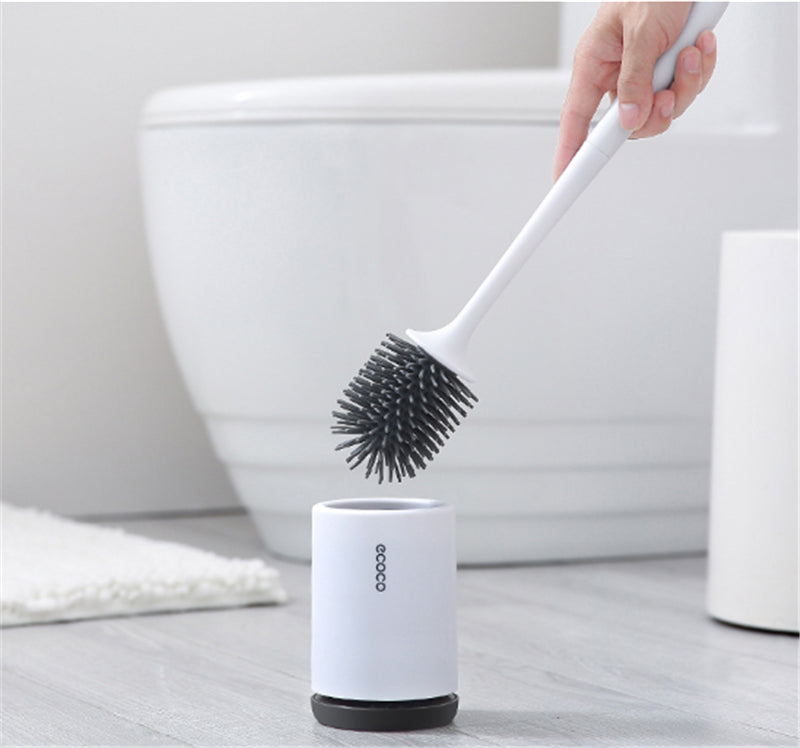 BowLift | Silicone Toilet Brush with Holder | Modern, Efficient Loo Brush for Home Cleaning