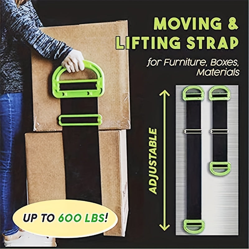 Skanto | Heavy Duty Adjustable Lifting Straps – Safely Move Furniture with up to 600 lbs and Improved Control – Construction Materials Ladders