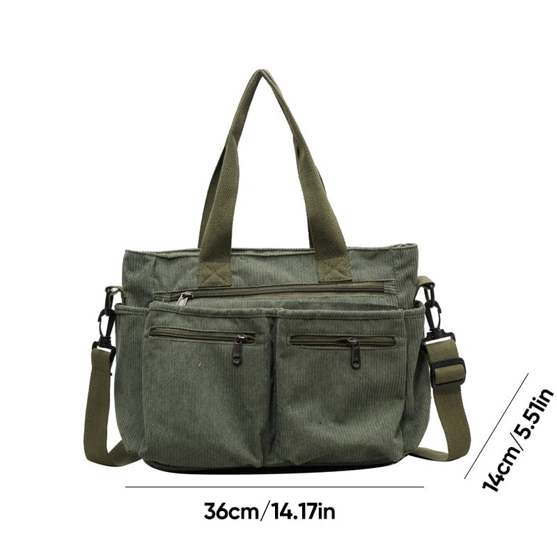 Skanto Skanto | Solid Corduroy Tote Bag