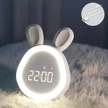 Skanto | GlowBunny – Cute Kids' Clock with Night Light and Adjustable Brightness