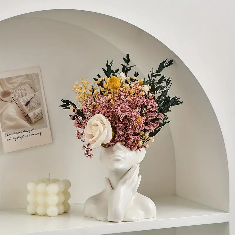 "Unique and Modern Ceramic Vase, Decorative Flower Pot for Living Room and Office" | Skanto