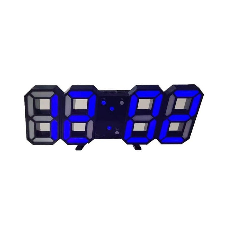 3D LED Wall Clock Skanto| Modern Digital Clock | Dimmable LED Light | Elegant Wall Decor