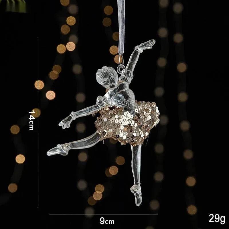 Skanto | Christmas Decorations Sequins Acrylic Transparent Pendant