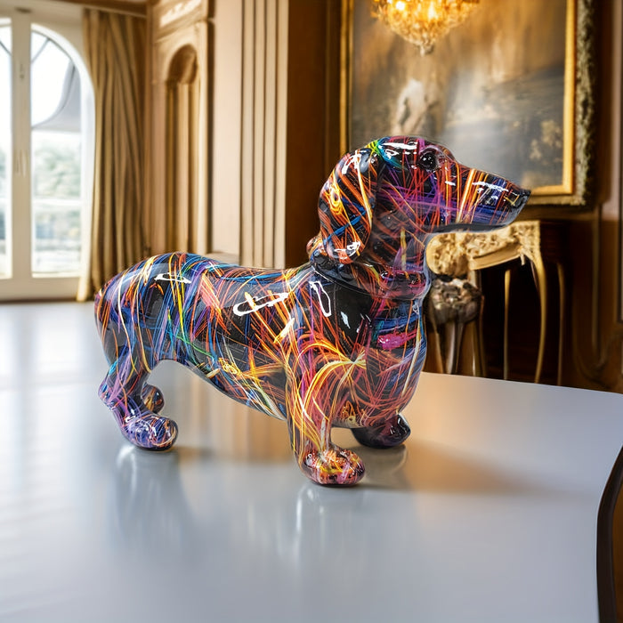 Skanto | Dachshund Glede – Colorful Dachshund Ornament for a Playful Touch at Home