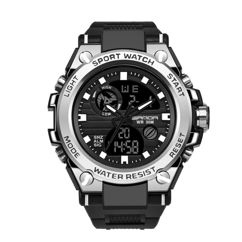 BowLift | Sporty Dual-Display Mode Multifunctional Waterproof Luminous Men's Wristwatch