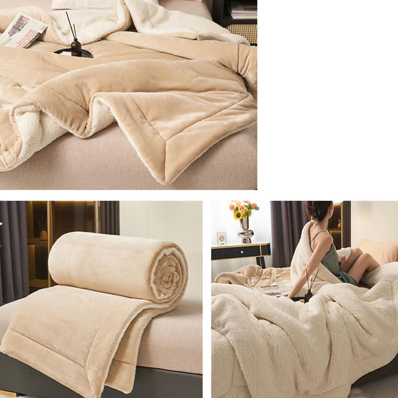 Skanto | Solid Double-Sided Velvet Cube Blanket
