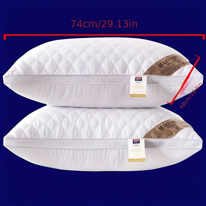 Premium Hotel Pillow – Shape-Retaining with High and Low Support | Washable Cover for All Seasons | Skanto