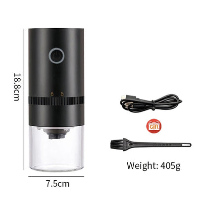 Skanto | Portable Electric Coffee Grinder with USB Type-C Charging & Ceramic Grinder