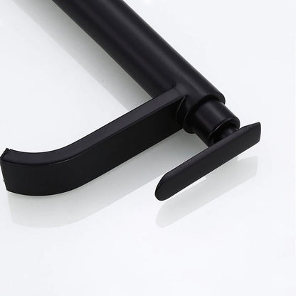 Skanto | Matte Black Cold Water Single Faucet for Sink Installation