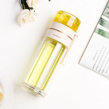 Skanto | Double-Walled Glass Bottle with Tea Filter and Infuser