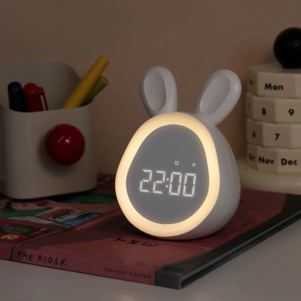 Skanto | GlowBunny – Cute Kids' Clock with Night Light and Adjustable Brightness