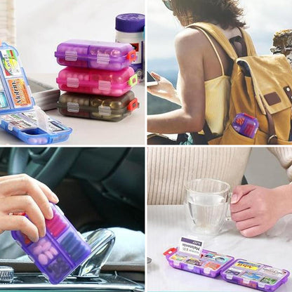 BowLift | Travel Pill Organizer Box (161 Labels for Customization)