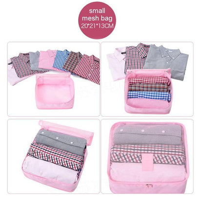 Travel clothing storage bag (1 Set, 6 Pieces)