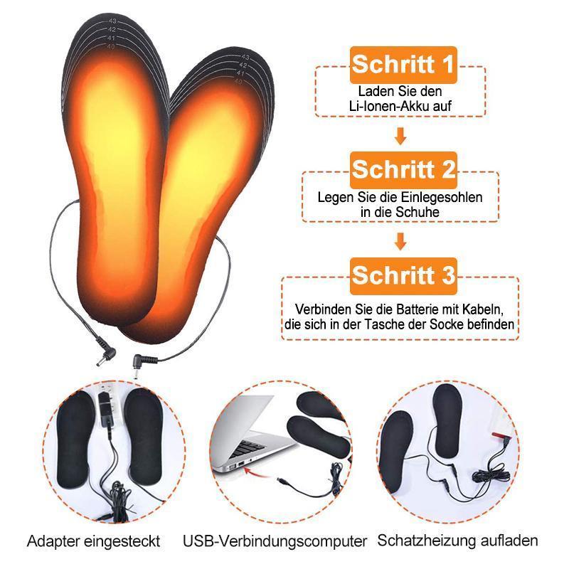 USB Heated Insoles Foot Warmers