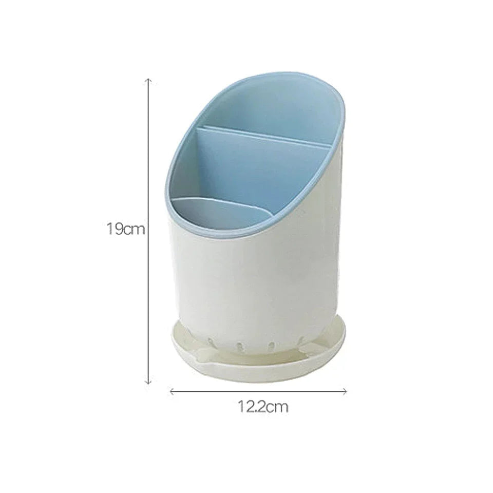 Cutlery Holder with Draining Bowl