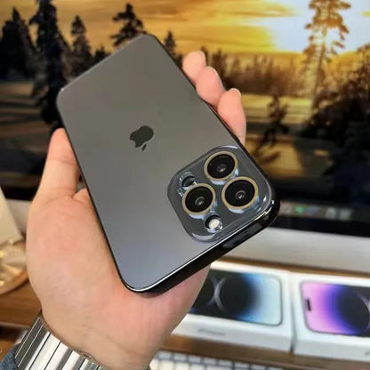 Elico Painted Matte Acrylic Tempered Glass iPhone Protective Case