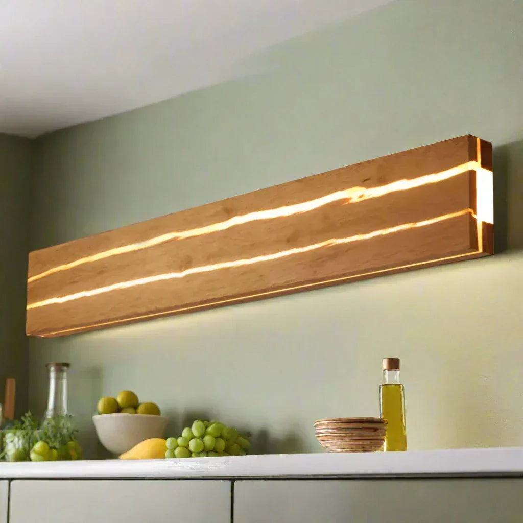 Skanto | Wall Lamp Made of Natural Wood Harmonious Lighting and Durable Construction
