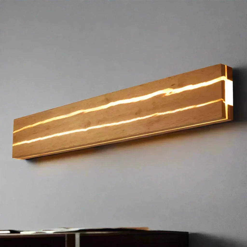 Skanto | Wall Lamp Made of Natural Wood Harmonious Lighting and Durable Construction