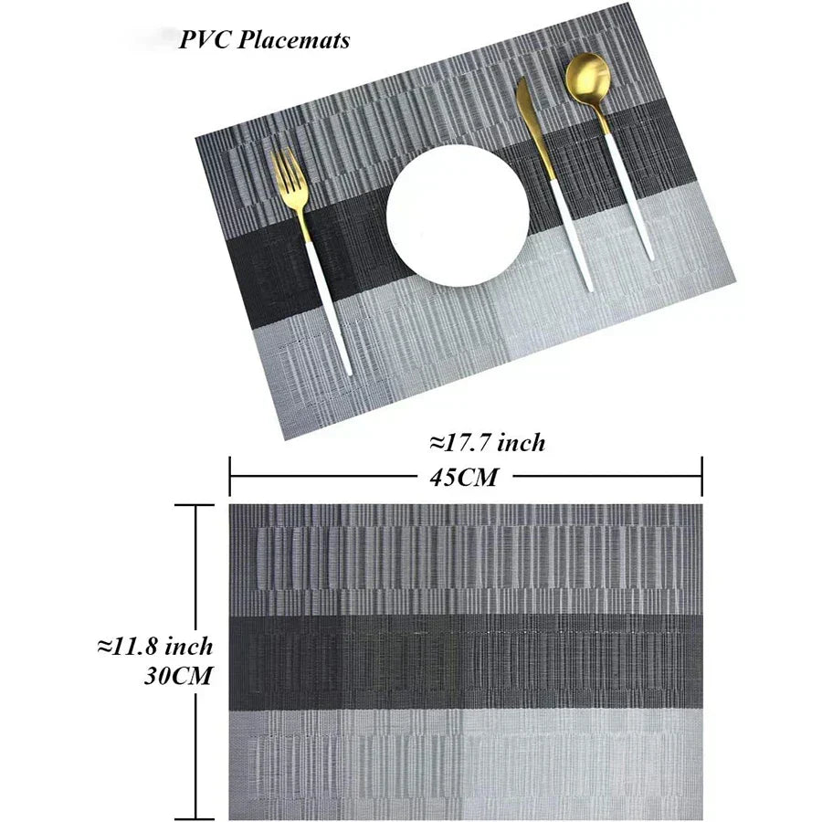 BowLift | SturdyWoven – Premium Washable Heat-Resistant Placemats (Set of 4)