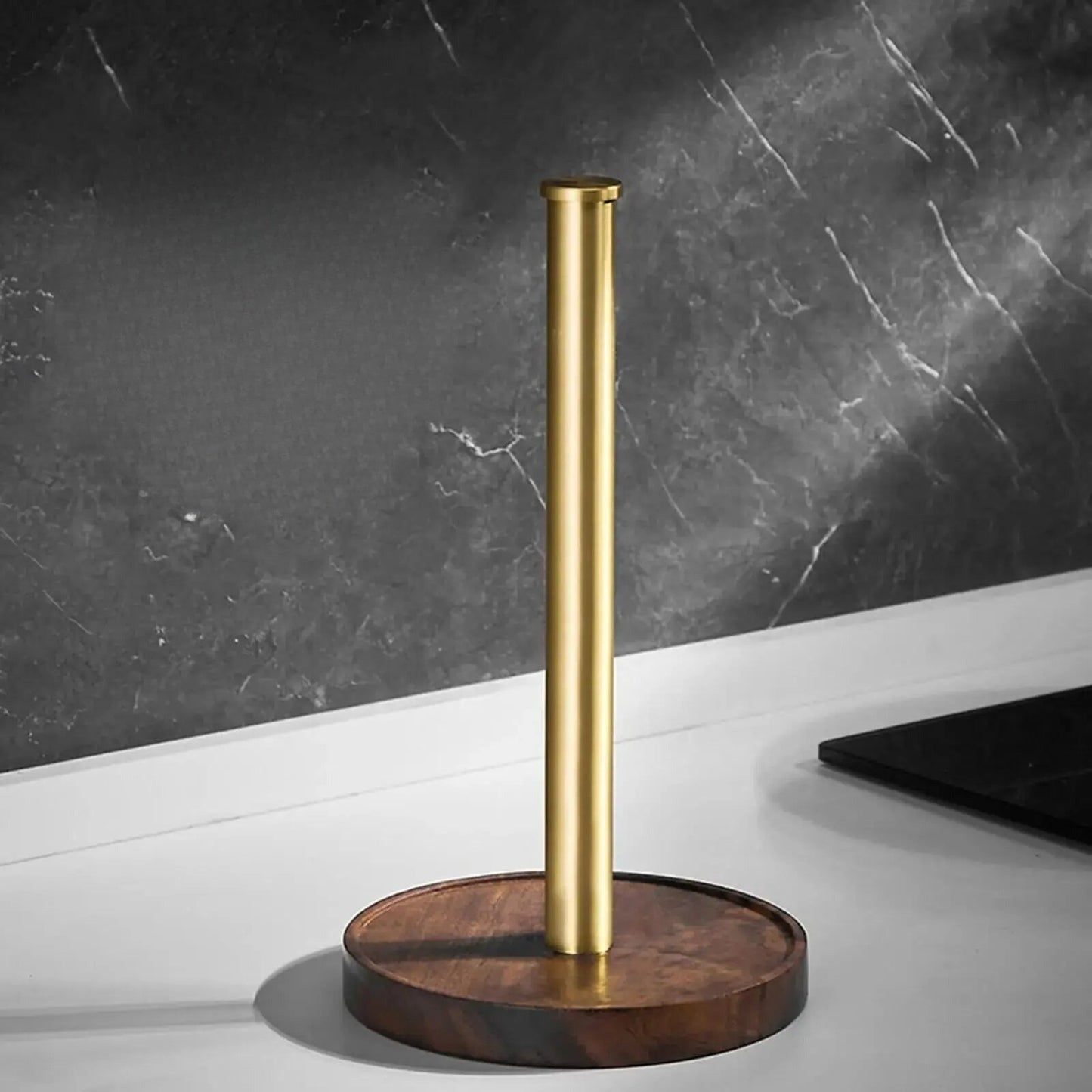 Karnz | Marble Kitchen Roll Holder – golden details for exceptional style