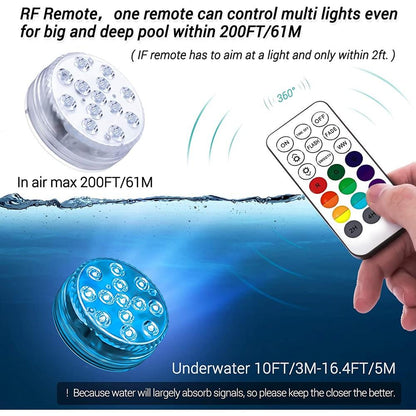 BowLift | 4-Pack: Decorative waterproof battery-operated LED lights - 16 changing colors