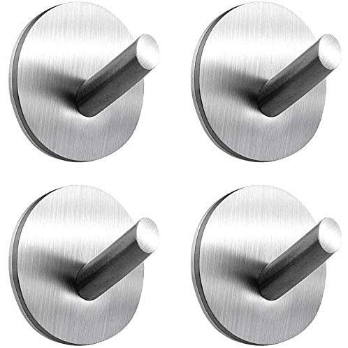 Skanto | 4-Pack: Heavy Duty Durable 304 Stainless Steel Wall Hooks