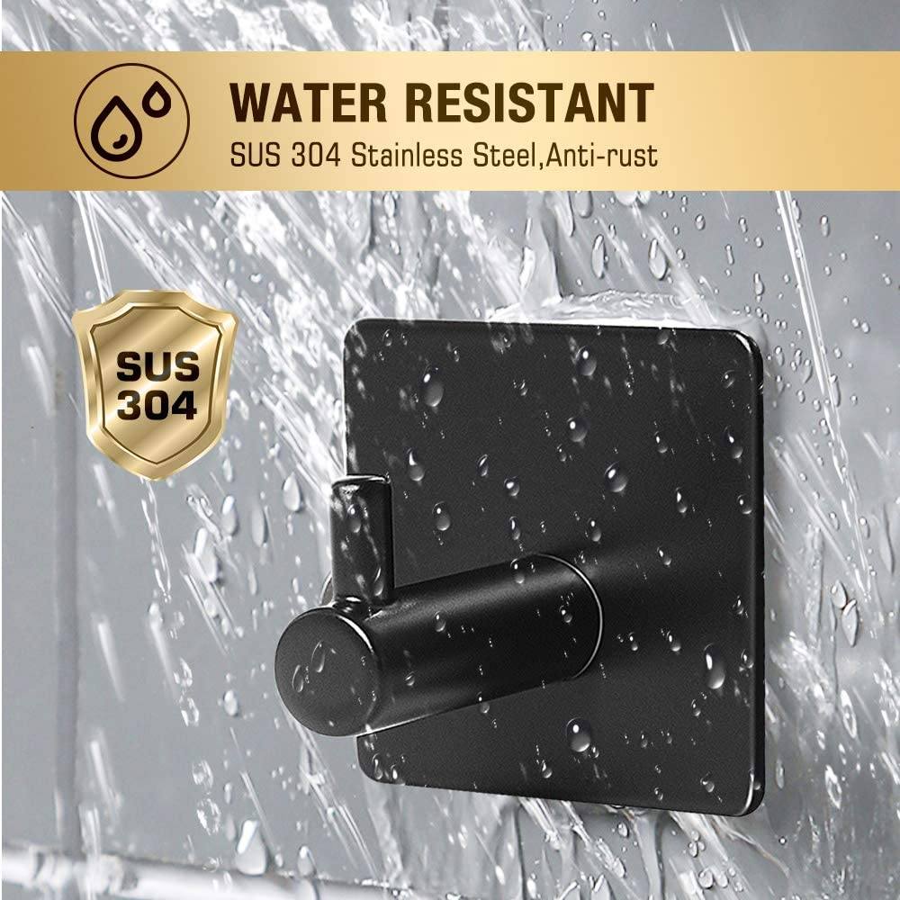 Skanto | 4-Pack: Heavy Duty Durable 304 Stainless Steel Wall Hooks