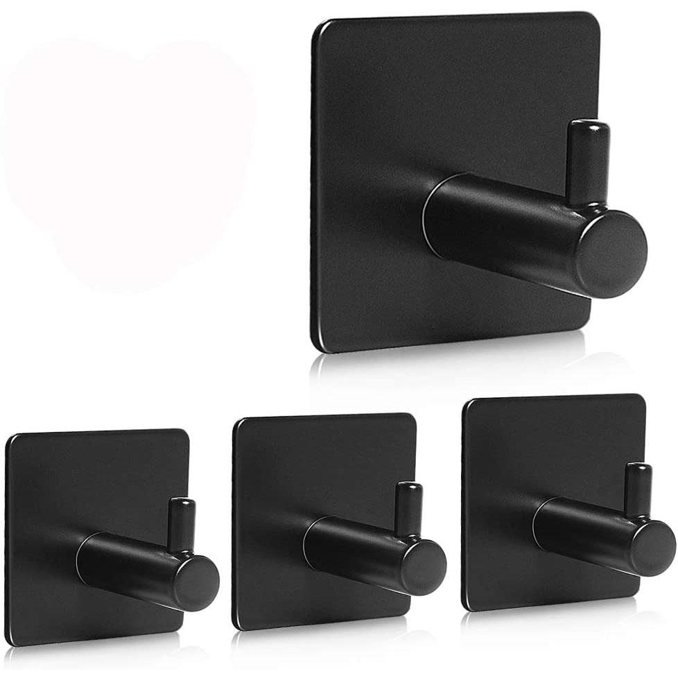 BowLift | 4-Pack: Heavy Duty Durable 304 Stainless Steel Wall Hooks
