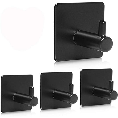 4-Pack: Heavy Duty Durable 304 Stainless Steel Wall Hooks