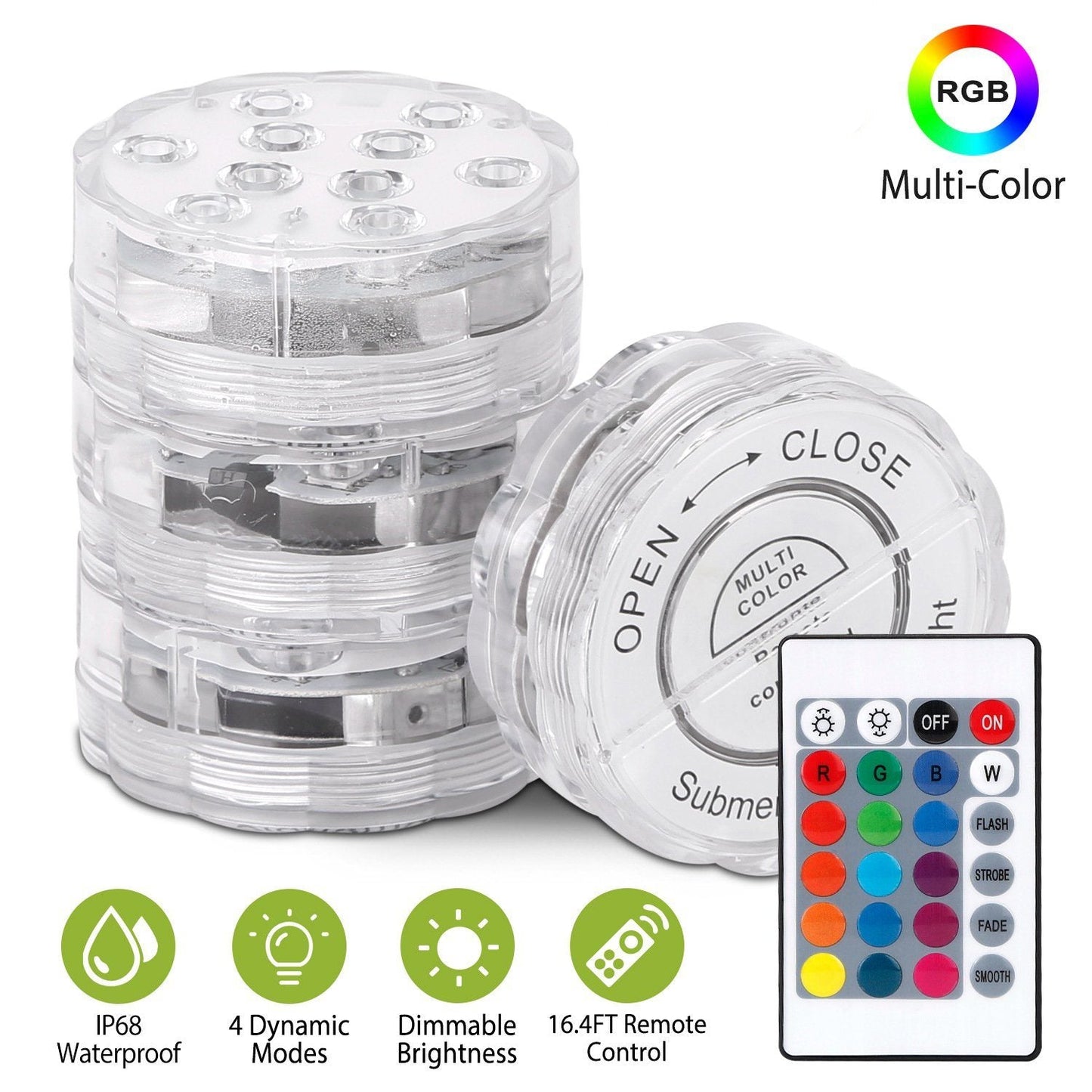 BowLift | 4-Piece: Underwater RGB LED Lights