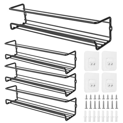 Skanto | 4-Piece: Wall-Mounted Spice Racks